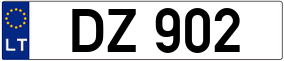 Trailer License Plate